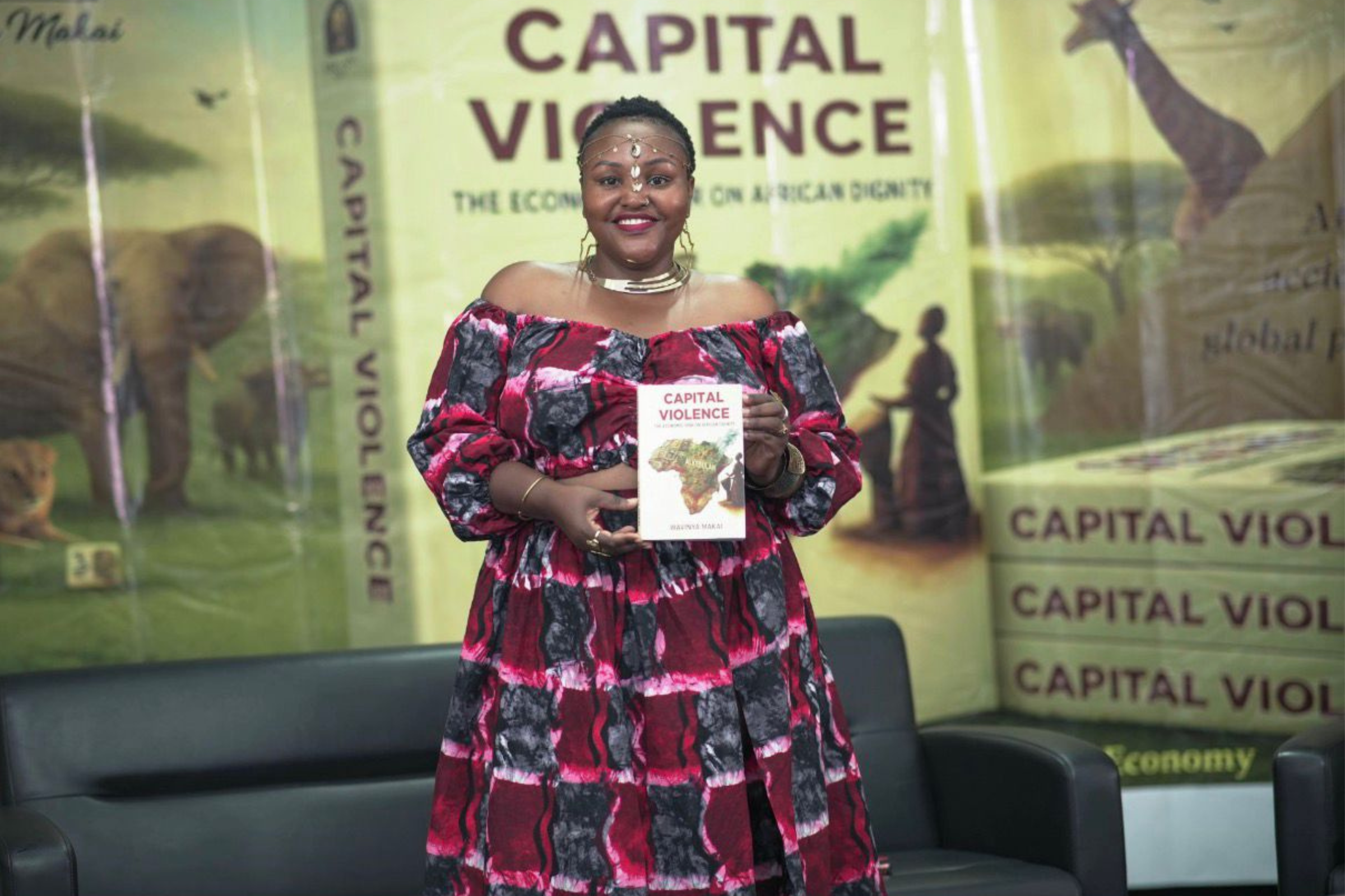 Wavinya Makai holding Capital Violence book